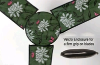 STYLISTA Waterproof & Dustproof Three Blade Ceiling Fan Cover with Velcro Enclosure Set of 1 Fan Cover -  Free Size,   Green,  PVC, pack of1
